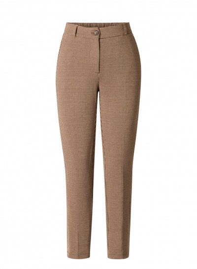 Yest - Naël Brown Houndstooth Trousers