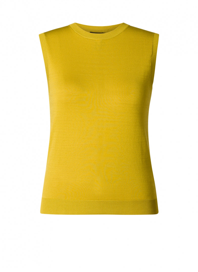 Yest - Nanette & Naiani Fine Knit Tank in Chartreuse