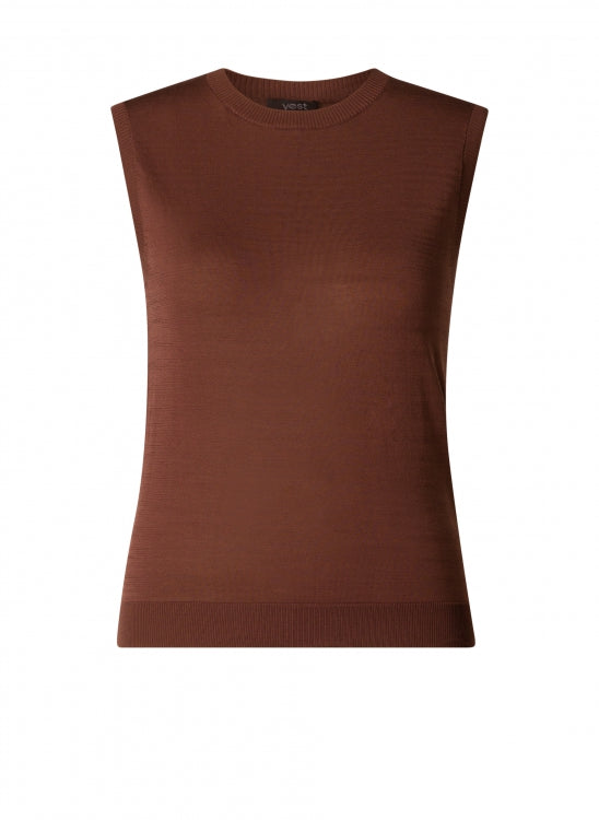 Yest - Nanette & Naianin i Fine Knit Tank  Classic Brown