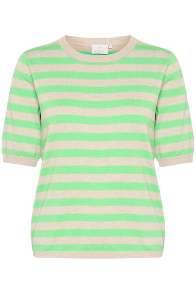 Kaffe - Alizza Wide Striped Knit in Green