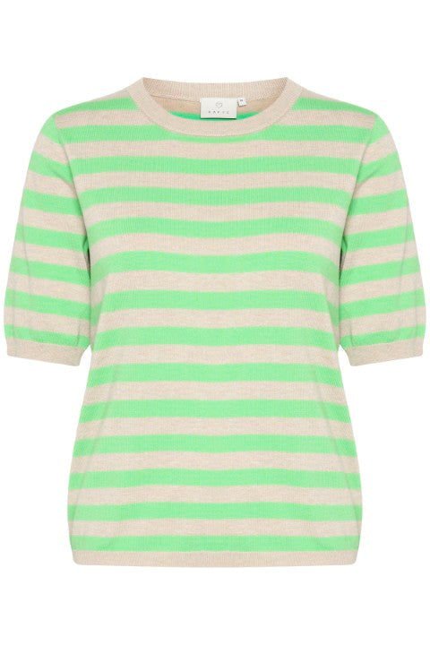 Kaffe - Alizza Wide Striped Knit in Green