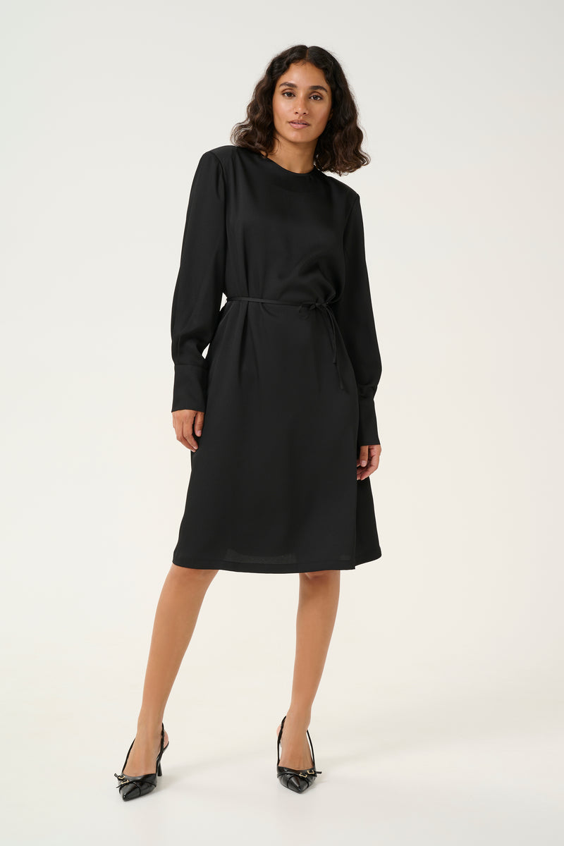 Kaffe - Abonita Black Silky Dress