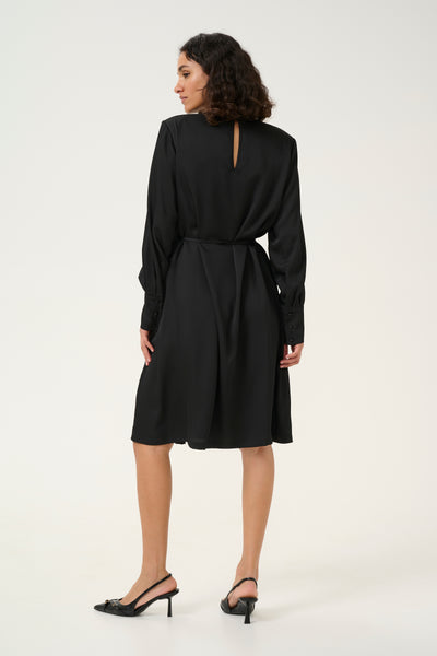 Kaffe - Abonita Black Silky Dress