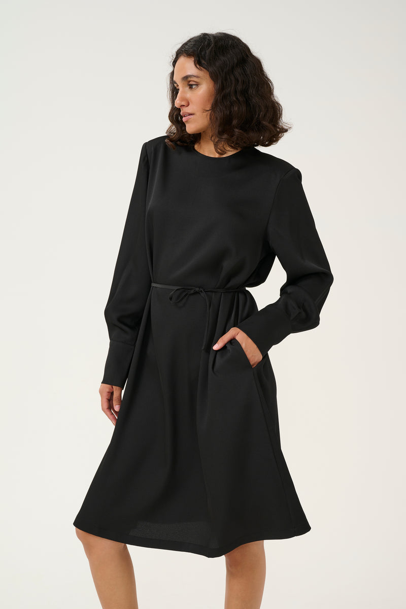 Kaffe - Abonita Black Silky Dress