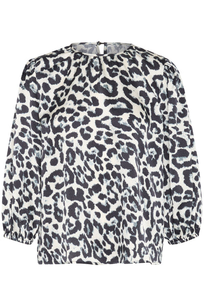 Kaffe - Roxy Leopard Silky Blouse