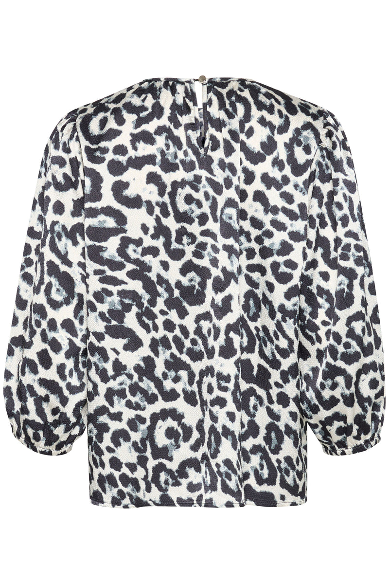 Kaffe - Roxy Leopard Silky Blouse