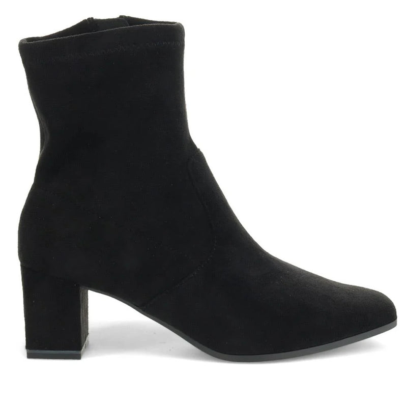 Caprice - Faux Suede Heeled Boots