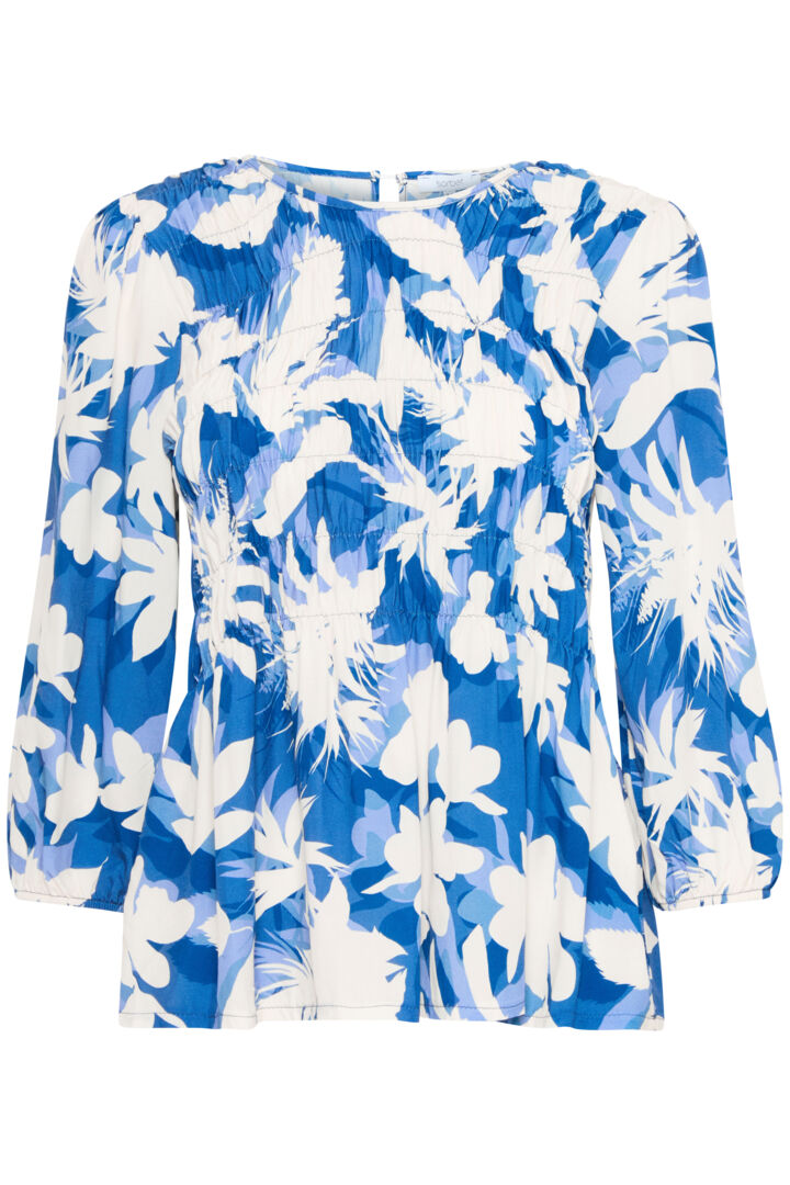 Sorbet - Gritt Blue and White Blouse