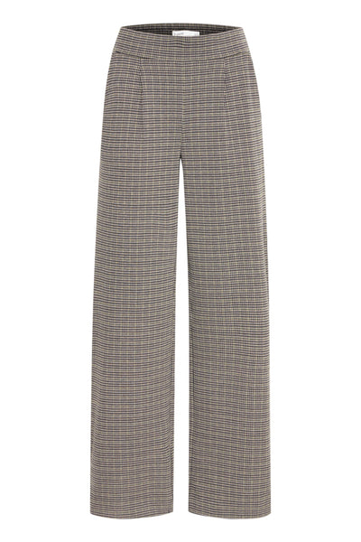 B Young - Rowan Striped Trousers in Black Mix