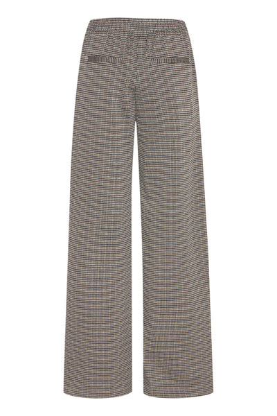 B Young - Rowan Striped Trousers in Black Mix