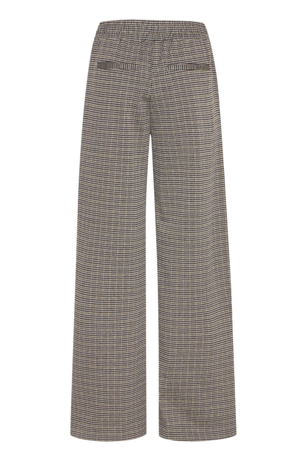 B Young - Rowan Striped Trousers in Black Mix