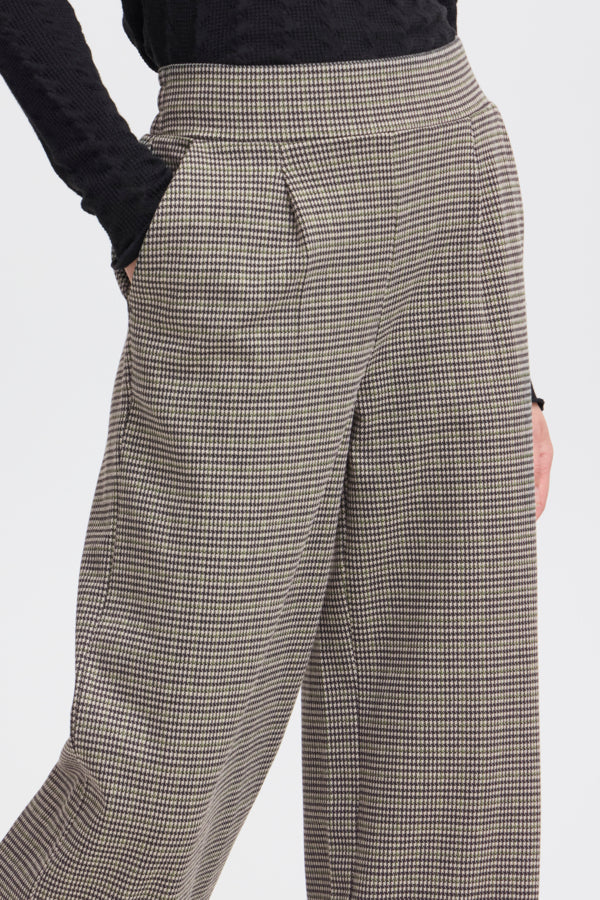 B Young - Rowan Striped Trousers in Black Mix