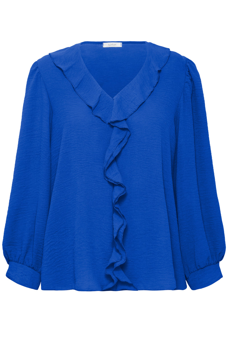 Sorbet - Belmo Bright Blue Blouse