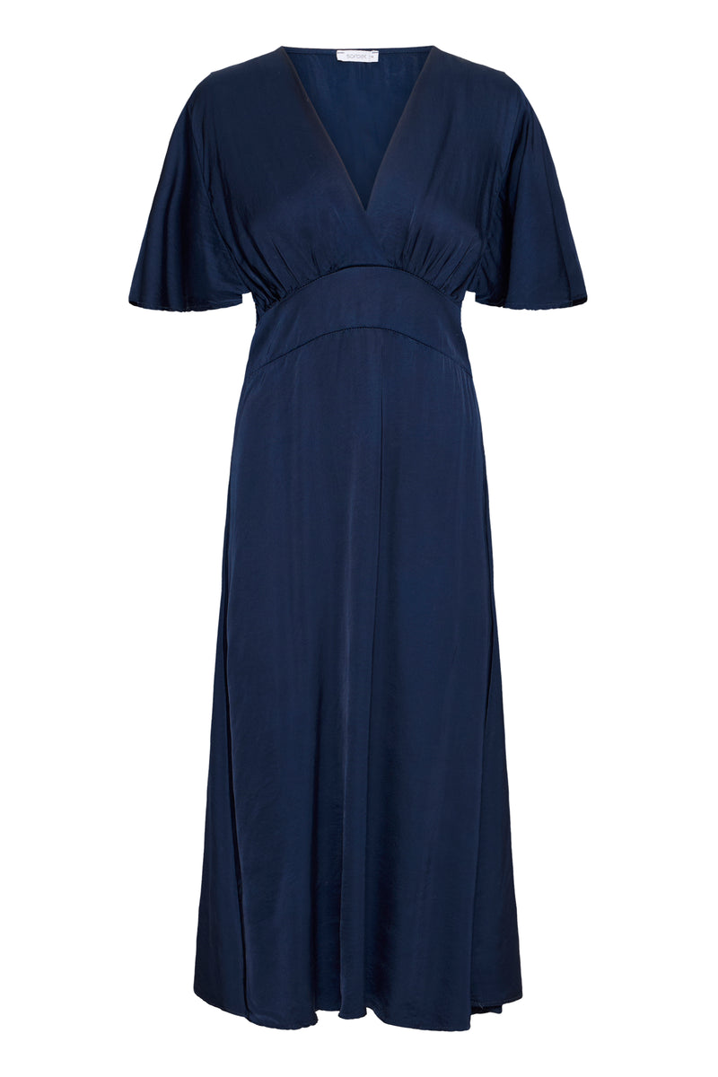 Sorbet Lana Navy Satin Dress