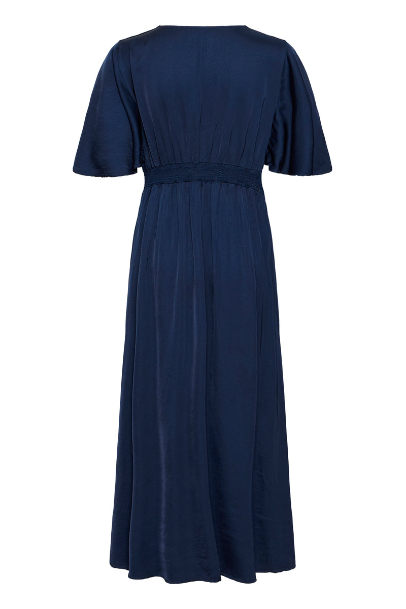 Sorbet Lana Navy Satin Dress