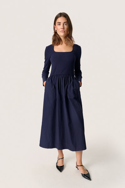 Soaked in Luxury - Simone Phoebe Navy Dress