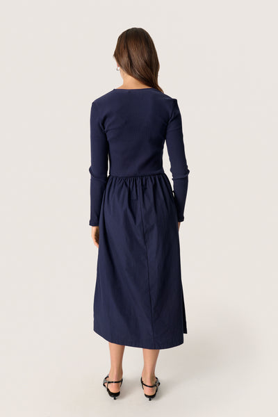 Soaked in Luxury - Simone Phoebe Navy Dress