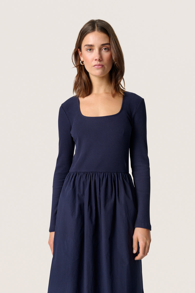 Soaked in Luxury - Simone Phoebe Navy Dress