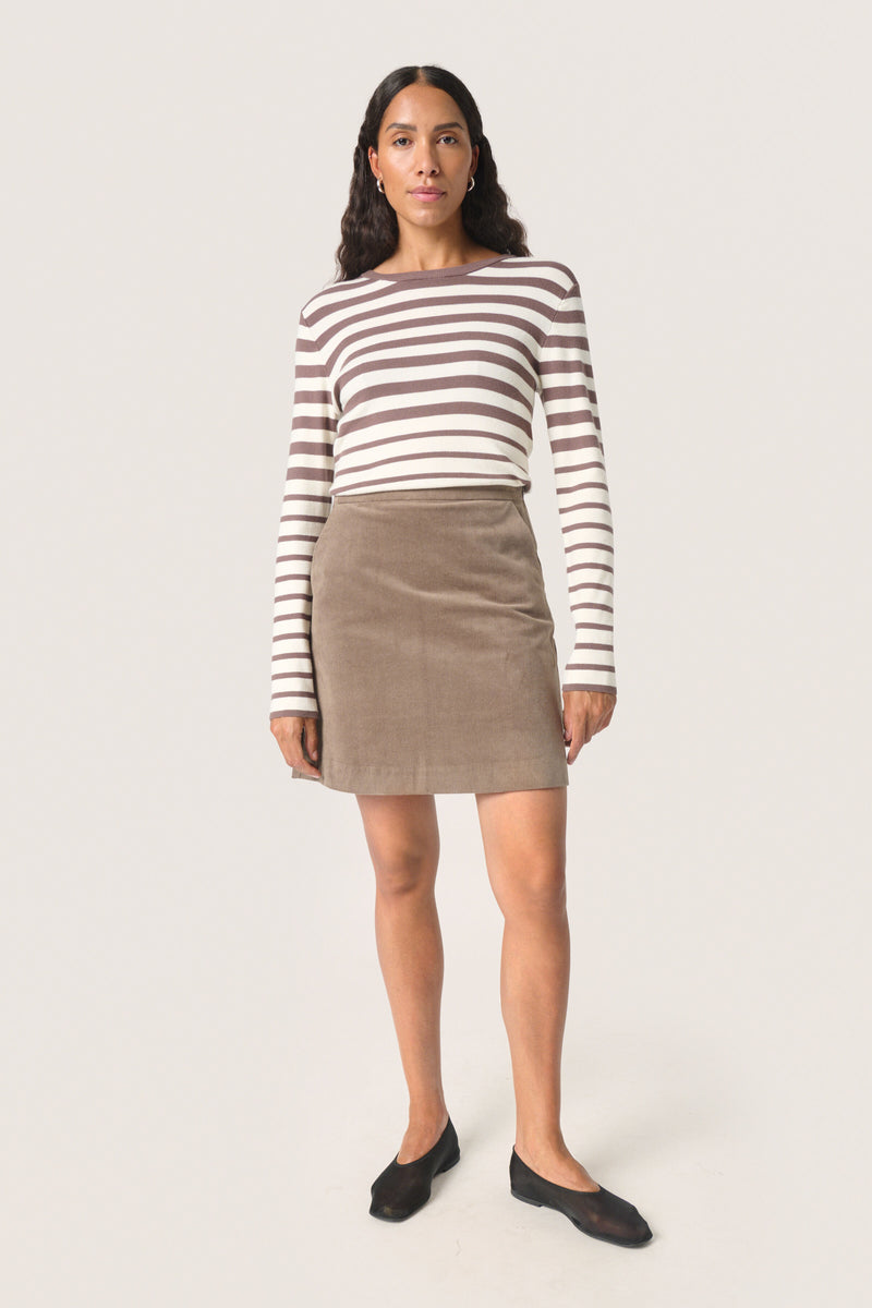 Soaked in Luxury - Spina Striped Crew Neck Jumper