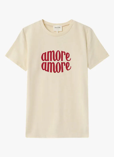 Elevate your everyday wardrobe with the Grace &amp; Mila Nicolette Tee! Available in Anthracite or Beige, this basic graphic tee is not only cute but also offers a bit of stretch for a comfortable fit. Perfect for adding a touch of style to any casual look.    Made of 92% cotton, 8% elastic, Machine wash 30 and air dry where possible, low iron if needed