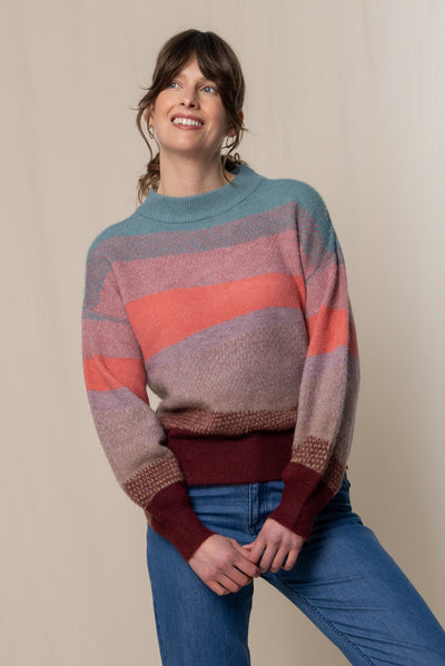 Lily & Me - Art Colour Block Jumper