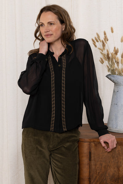 Lily & Me - Suzanne Embroidered Shirt