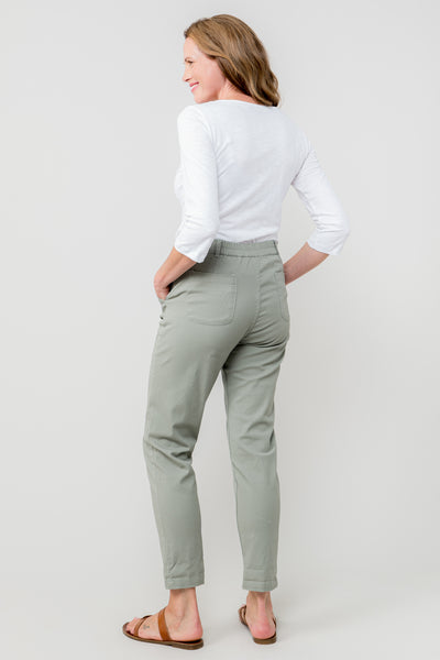 Lily & Me Breaker Trouser Twill in Pale Green