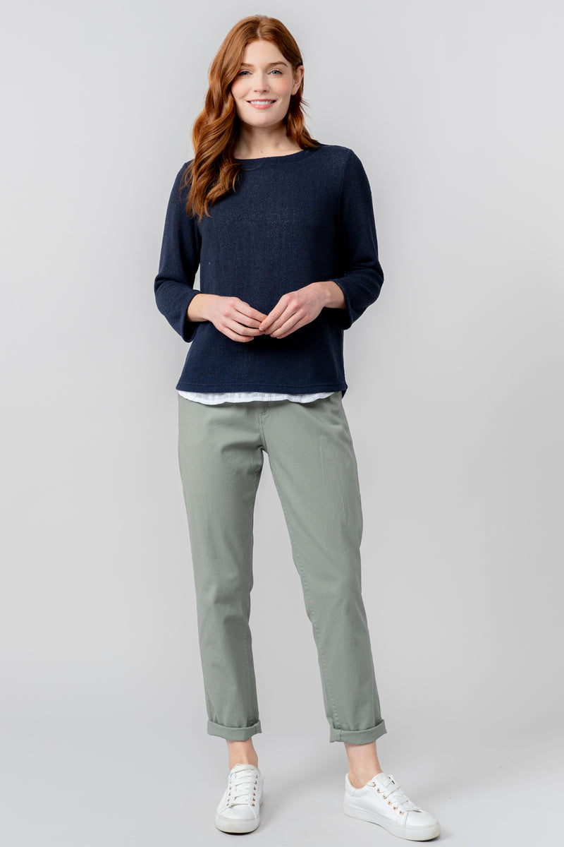 Lily & Me Breaker Trouser Twill in Pale Green