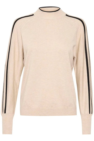 Kaffe - Henriette Pullover in Feather Grey Beige