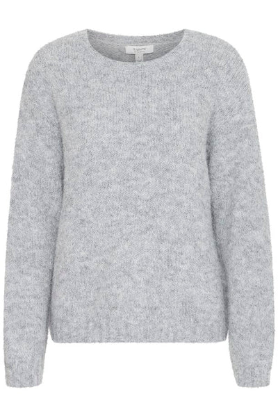 This autumn, stay warm and stylish with our B Young - Miller Jumper in Mid Grey Melange. Made with the softest material, this cosy and versatile jumper is the perfect basic for your wardrobe. Layer it up for a chic and comfortable look.



Made of &nbsp;64% Polyester, 28% Acrylic, 5% Wool, 3% Alpaca,&nbsp;Machine wash 30 and air dry where possible, reshape while wet
