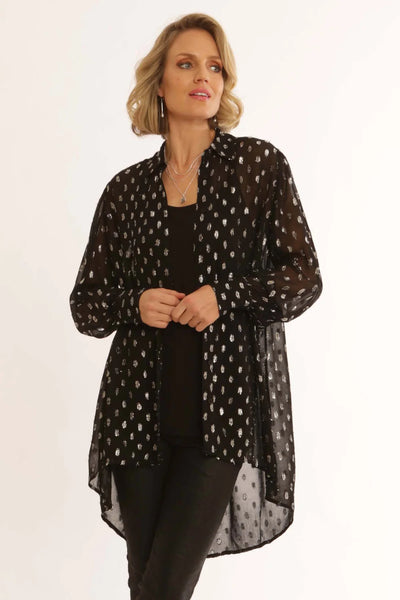 Pomodoro - Spot Jacquard Long Shirt