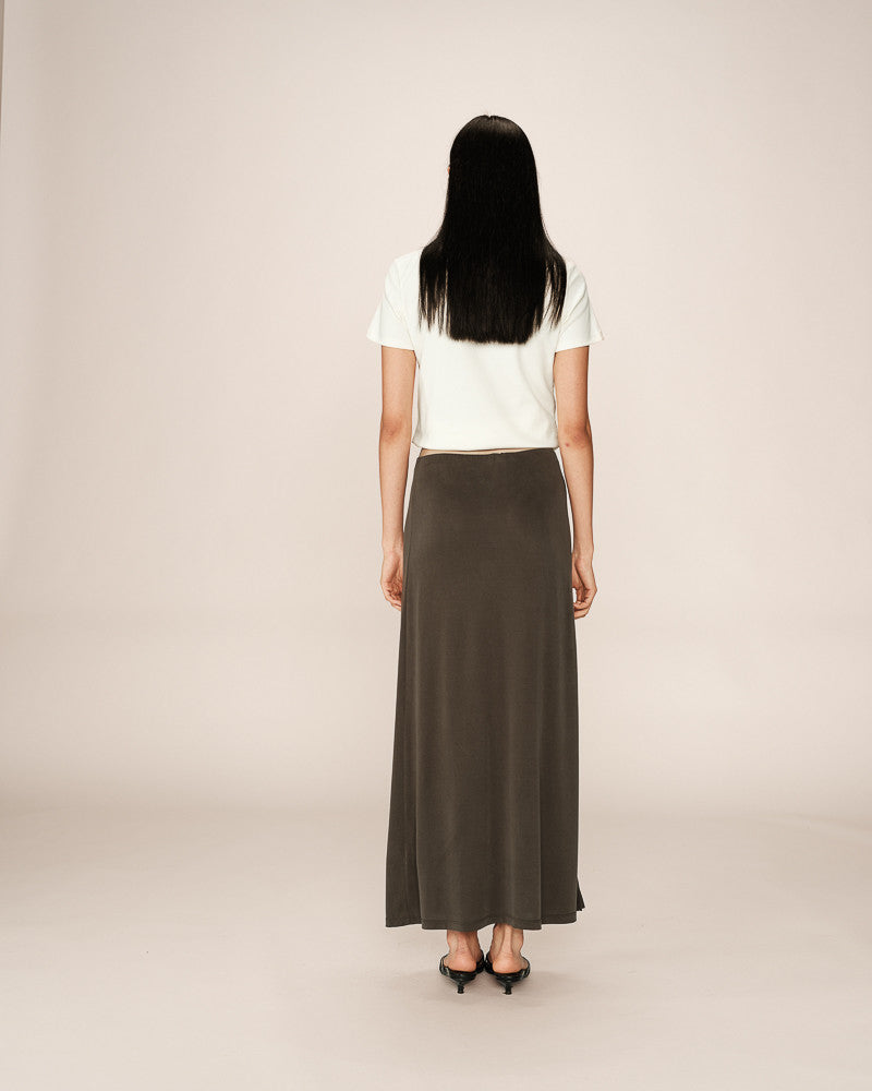 Grace & Mila - Please Khaki Midi Skirt