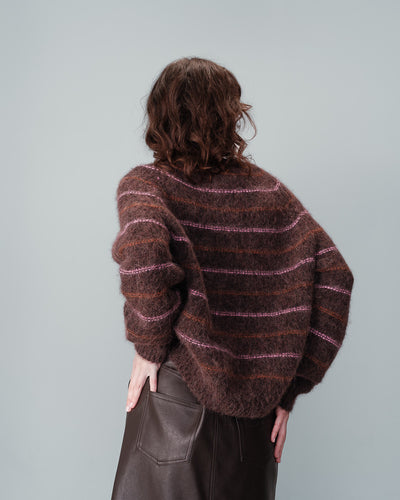 Grace & Mila - Nausica Brown Striped Jumper