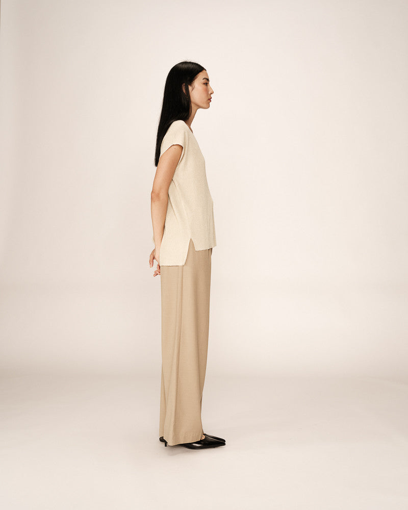 Grace & Mila - Pacino Pale Gold Lurex Top