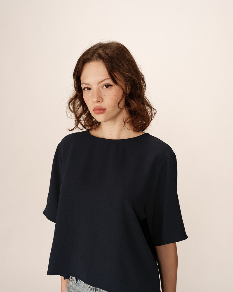 Grace & Mila - Paprika Navy Top